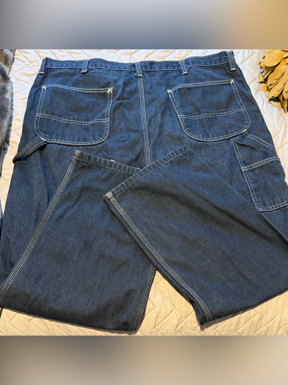 Roebucks Dark Blue Carpenter Jeans with Utility Pockets